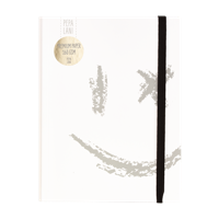 Pepa Lani Bullet Journal PRO Black & White Smiley Silver - thumbnail
