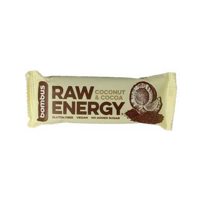Raw energy bar coconut & cocoa 50 Gram