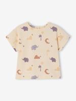 T-shirt baby jongen met print vanille - thumbnail