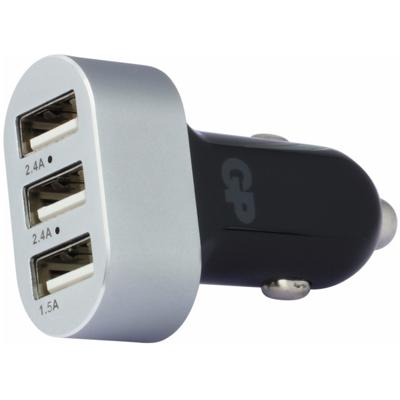 Gp Usb Autolader Cc611 Met 3 Poorten 2,4 A/1,5 A 150gpcc61c1