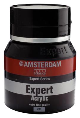 Royal Talens Amsterdam Expert Series Acrylverf Pot 400 ml - Ivoorzwart 701