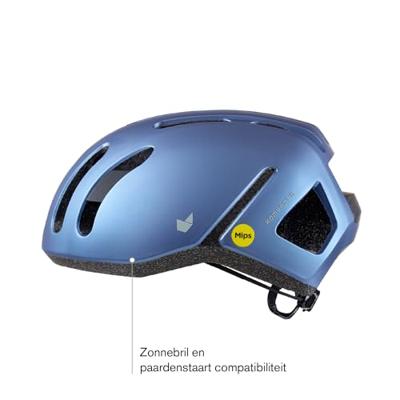Catlike urban helm kompact'o ii maat s metallic mat blauw