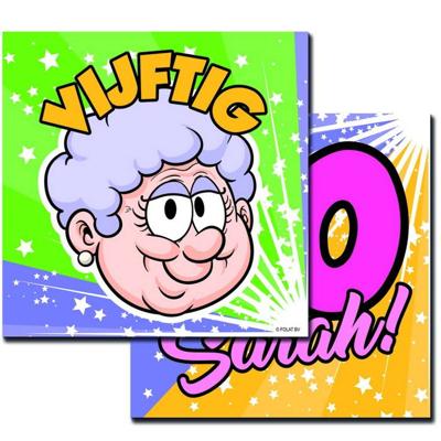 Servet Sarah Regenboog - 20 stuks