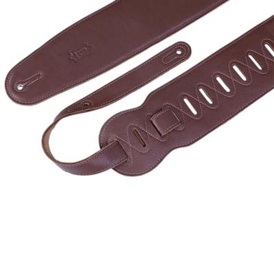 Levys Leathers M4GF-BRN gevoerd lederen gitaarband, bruin