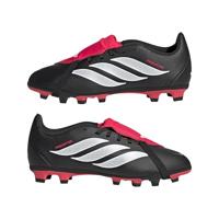 adidas Predator Club FT Gras / Kunstgras Voetbalschoenen (MG) Kids Zwart Wit Rood - thumbnail