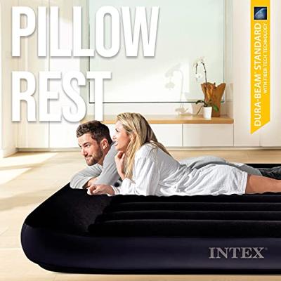 Intex 64148ND FULL PILLOW REST CLASSIC AIRBED Luchtbed (l x b x h) 191 x 137 x 25 cm Zwart Intex 64148ND FULL PILLOW REST CLASSIC AIRBED Luchtbed (l x b x h) 191 x 137 x 25 cm Zwart