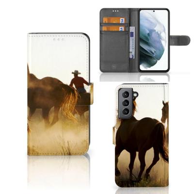 Samsung Galaxy S21 FE | Telefoonhoesje | Met pasjeshouder | Design Cowboy
