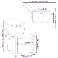 Sta-op-massagestoel verstelbaar stof bruin - thumbnail