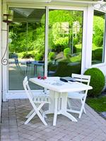 WITTE OPVOUWBARE STOEL MIAMI - thumbnail