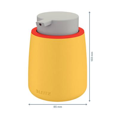 Handzeepdispenser leitz cosy 300ml geel