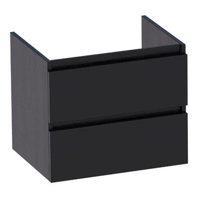 Badkamermeubel Sanitop Solution 60 cm Black Wood Zwart Sanitop Badkamermeubel Sanitop Solution 60 cm Black Wood Zwart Sanitop