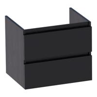 Badkamermeubel Sanitop Solution 60 cm Black Wood Zwart Sanitop - thumbnail