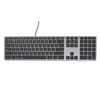 Matias Bedraad RGB Toetsenbord US QWERTY space grey - thumbnail