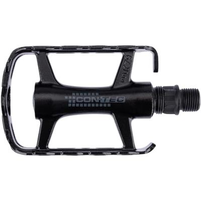 CONTEC pedaal "blacktop" ct pedals blacktop mtb/atb alu black/silver