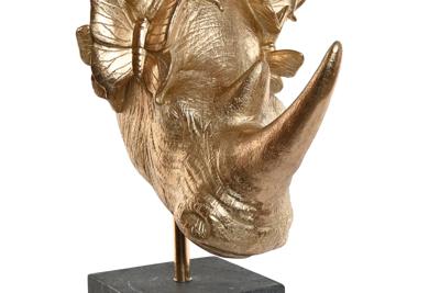Decoratieve figuren Home ESPRIT Zwart Gouden 33 x 24 x 43,5 cm