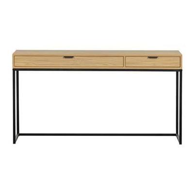 WOOOD Bureau 'Silas' Eiken, 140 x 44cm, kleur Naturel WOOOD Bureau 'Silas' Eiken, 140 x 44cm, kleur Naturel