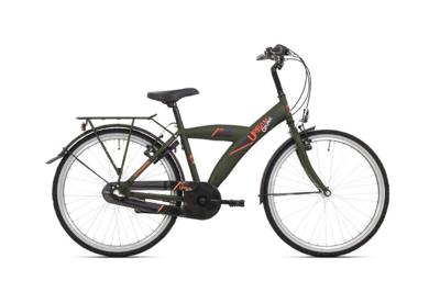 Bikefun Kinderfiets urban city 26 inch met nexus 3 versnelling/remnaaf - mat groen