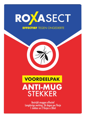 Roxasect Voordeelpak Anti-Mug Stekker + 2 Navullingen
