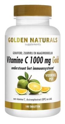 Golden Naturals Vitamine C 1000mg gold vegan 180 Tabletten