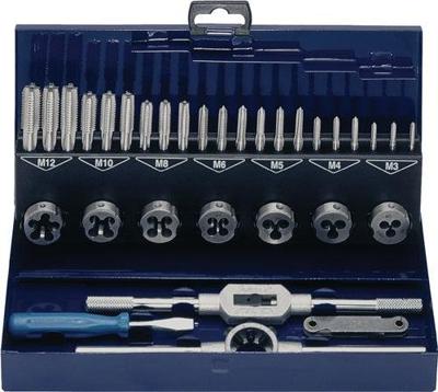 Promat/Tecwerk Schroefdraadtapset | M3-M12 | 32 delig HSS | metalen cassette - 4000867530 Promat/Tecwerk Schroefdraadtapset | M3-M12 | 32 delig HSS | metalen cassette - 4000867530