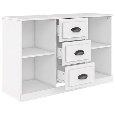 Dressoir 104,5x35,5x67,5 cm bewerkt hout wit