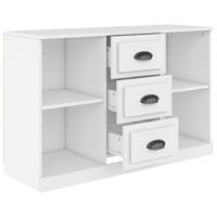Dressoir 104,5x35,5x67,5 cm bewerkt hout wit - thumbnail