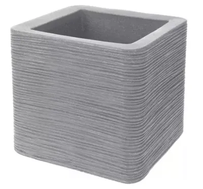 Bloempot Geribbeld Vierkant Nampook 39 X 39 X 26.5CM - Nampook