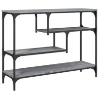 Wandtafel 100x30x75 cm bewerkt hout grijs sonoma eikenkleurig - thumbnail