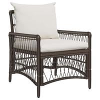 Tuinstoel Bruin 60 x 70 x 78cm poly rattan - thumbnail