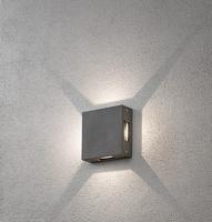 Wandlamp Konstsmide Cremona 7984-370 antraciet 230V wandarmatuur flush quadlight square 17cm, 4x 3W - thumbnail