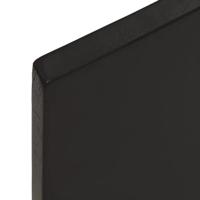 Wastafelblad 100x50x2 cm behandeld massief hout donkerbruin - thumbnail
