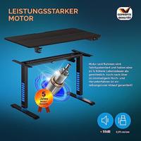 Zit Sta Bureau In hoogte verstelbaar Donkerbruin 110x60x73-118cm - thumbnail