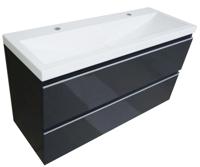 Wiesbaden onderkast 100 cmx36 cm zo.wastafel gl.grijs - thumbnail