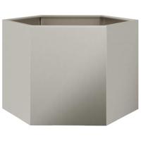 VidaXL Plantenbak zeshoek 69x60x45 cm weervast staal - thumbnail