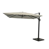 Nesling Coolfit zweefparasol gebroken wit 3 x 3 meter - thumbnail