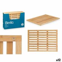 Badkleed Berilo Natuurlijk Bamboe 62 x 2 x 45 cm 45 x 62 x 62 cm (12 Stuks) - thumbnail
