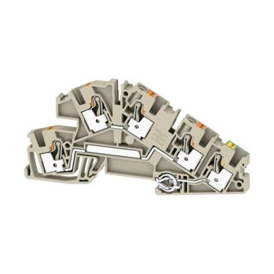 Weidmüller 2669080000 Installatie-etageklem Push-In-klem, Steekaansluiting Donkerbeige 25 stuk(s)