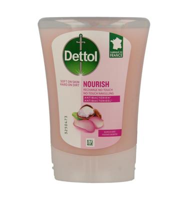 Dettol no touch handzeep Nourish, rozenwater en sheaboter, navulling van 250 ml