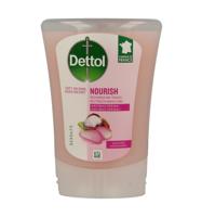Dettol no touch handzeep Nourish, rozenwater en sheaboter, navulling van 250 ml - thumbnail