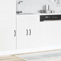 Spoelbakonderkast Kalmar 60x46x81,5 cm bewerkt hout wit - thumbnail