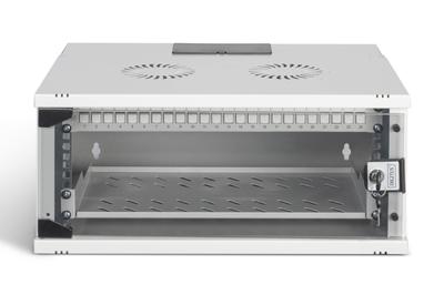 Digitus 19 network bundle, 4U cabinet and equipment, gr Grijs