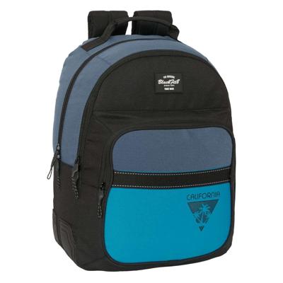 Schoolrugzak BlackFit8 California Blauw Zwart 32 x 42 x 15 cm Schoolrugzak BlackFit8 California Blauw Zwart 32 x 42 x 15 cm