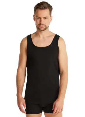 Ten Cate heren hemden organic cotton 2-pack zwart