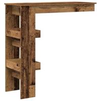 Bartafel wandgemonteerd 102x45x103,5 cm bewerkt hout oud hout - thumbnail