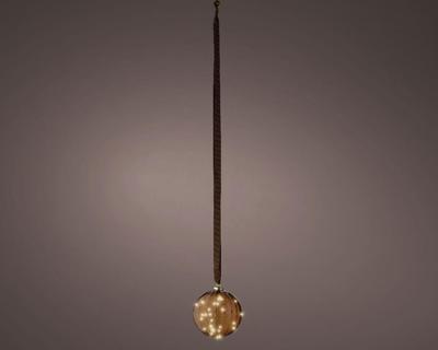 Micro led bal 14cm bruin warm wit