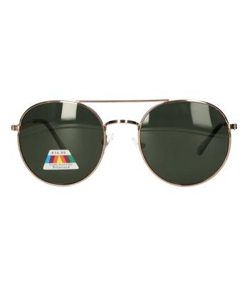 Spectrum polarized zonnebril piloot groen glas unisex