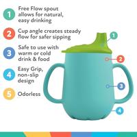 Trainingsglas Nûby Blauw - thumbnail