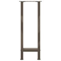 Console tafelpoten 2 st 38x(72-73) cm staal naturel - thumbnail