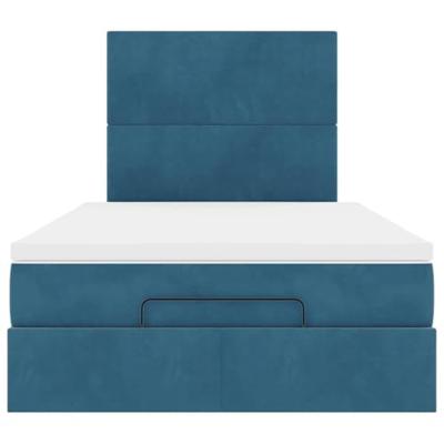 Ottoman bed met matrassen en LED's 120x200cm fluweel