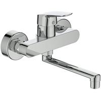 Ideal Standard Ceraflex keukenmengkraan eengreeps muurmodel uitloop 160 mm chroom B1717AA - thumbnail